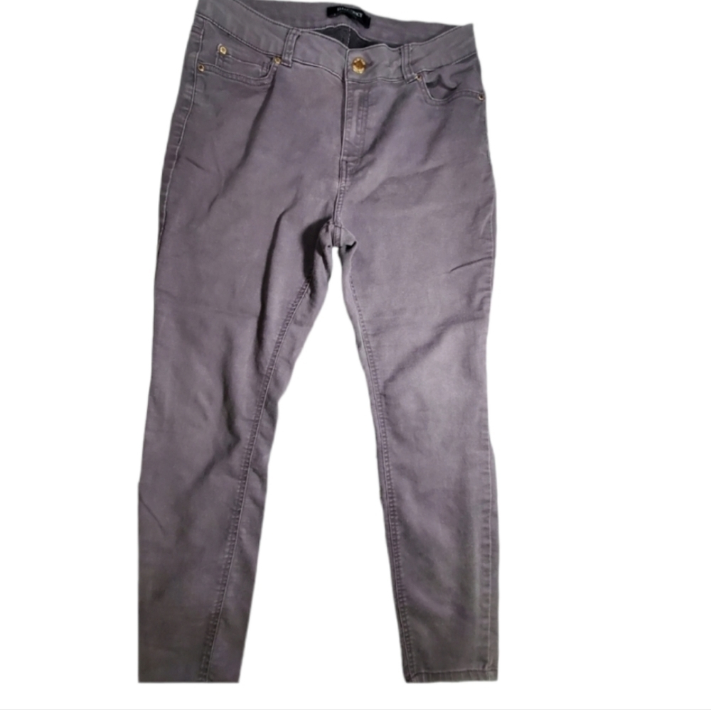 ELLEN TRACY gray jeans 10